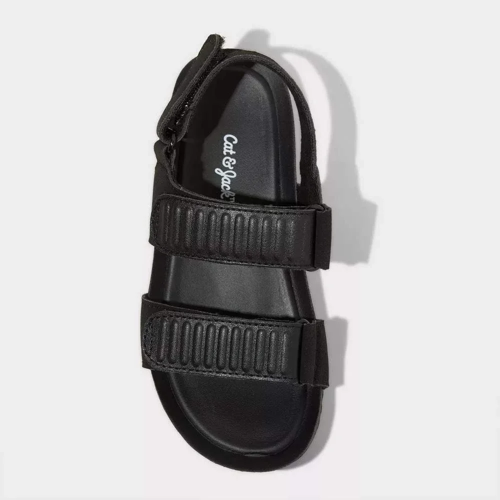 Toddler Boys Cat & Jack Kody Sandals Black Size‎ 11T New With Tags